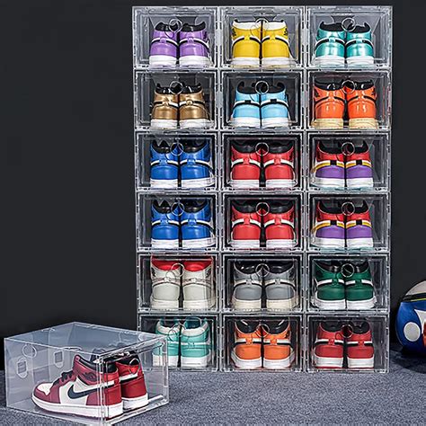 clear sneaker storage box.